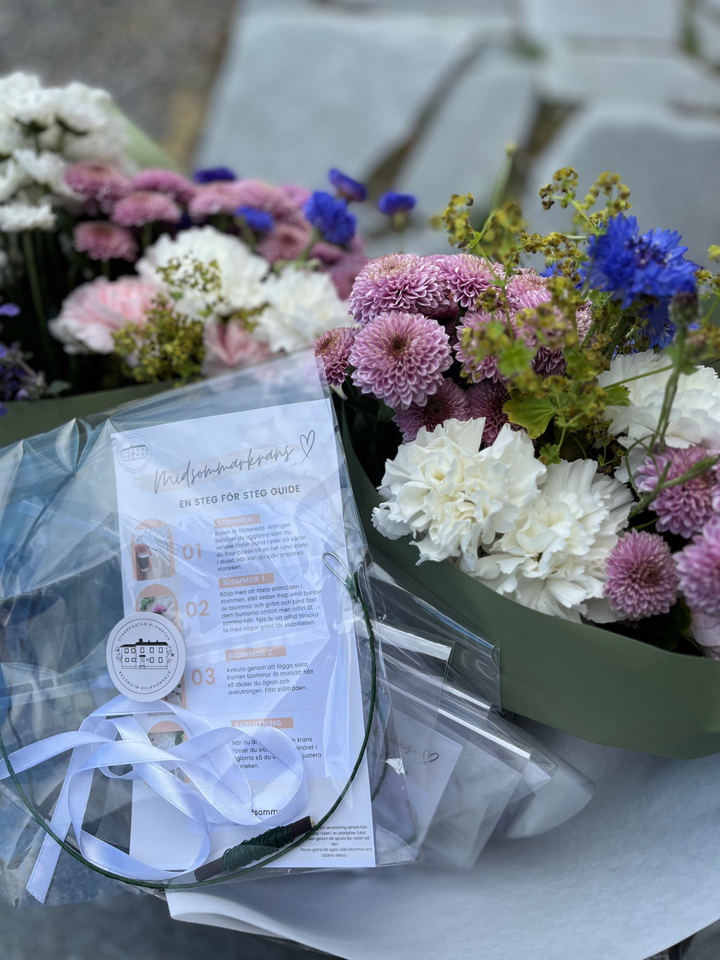 DIY- KIT midsommar ink blommor- Endast upphämtning